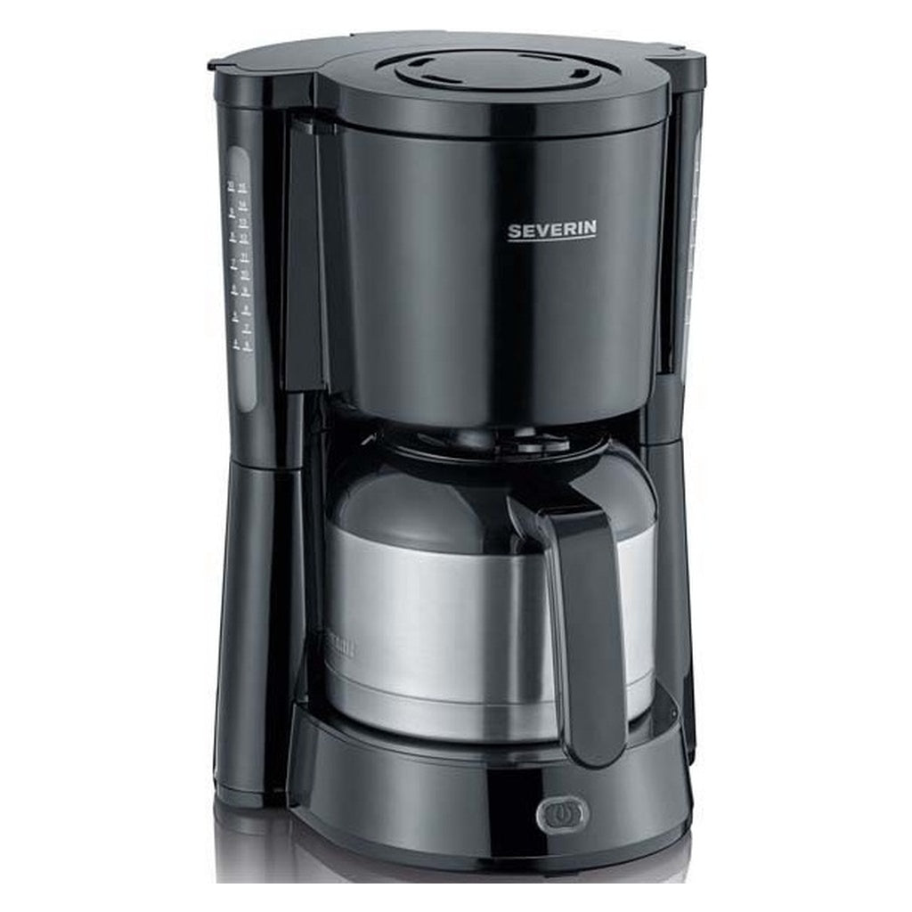 Produktbild Filterkaffeemaschine - Severin Kaffeeautomat TYPE, Thermo KA 4835 Schwarz / gebürsteter Edelstahl
