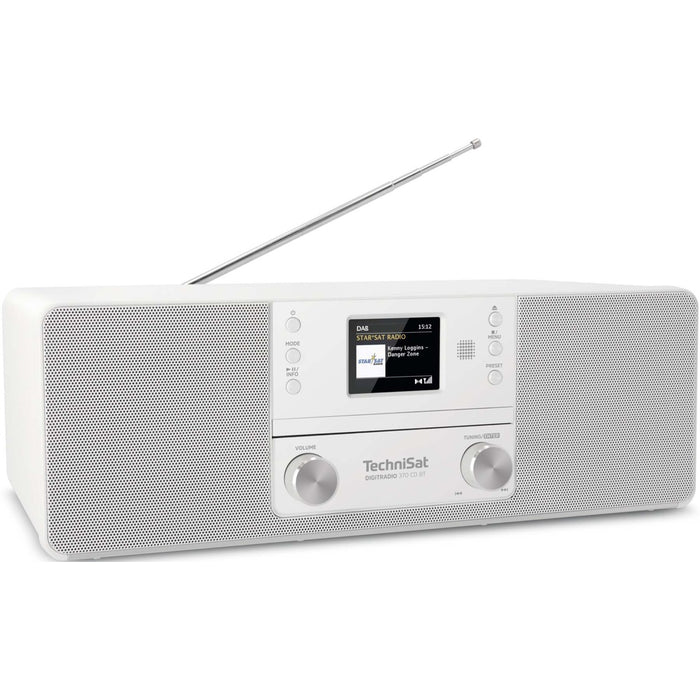 TechniSat DAB+ Digitalradio DIGITRADIO 370 CD BT UKW,CD,BT,Streaming in weiß