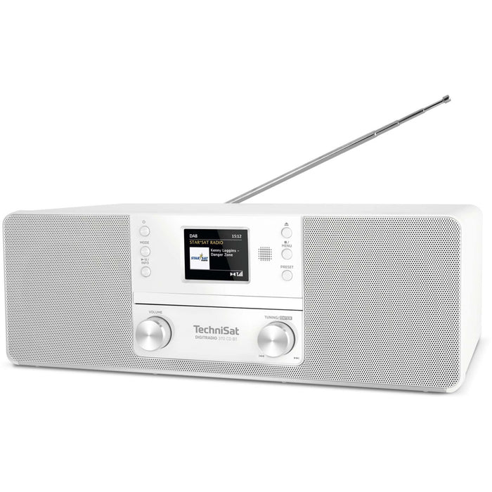 TechniSat DAB+ Digitalradio DIGITRADIO 370 CD BT UKW,CD,BT,Streaming in weiß