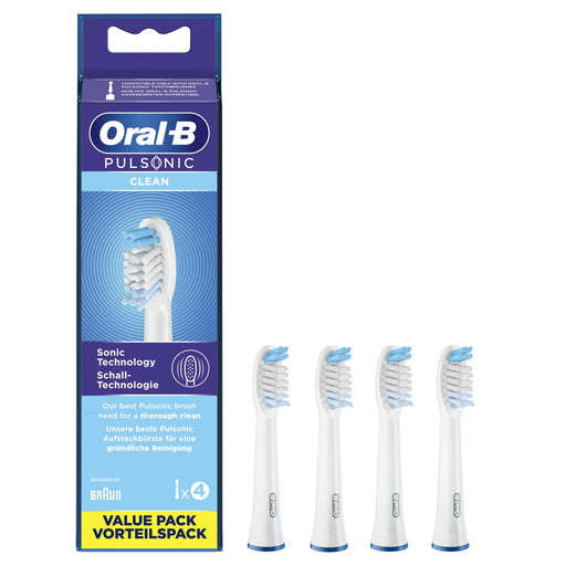 Produktbild Aufsteckbürsten - Oral-B Aufsteckbürste Pulsonic Clean 4 Stück(e) Mundpflege-Zubehör EB PulsonicClean 4er