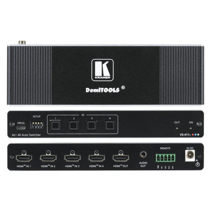 Kramer 4K HDMI Auto-Switcher 4x1 VS-411X