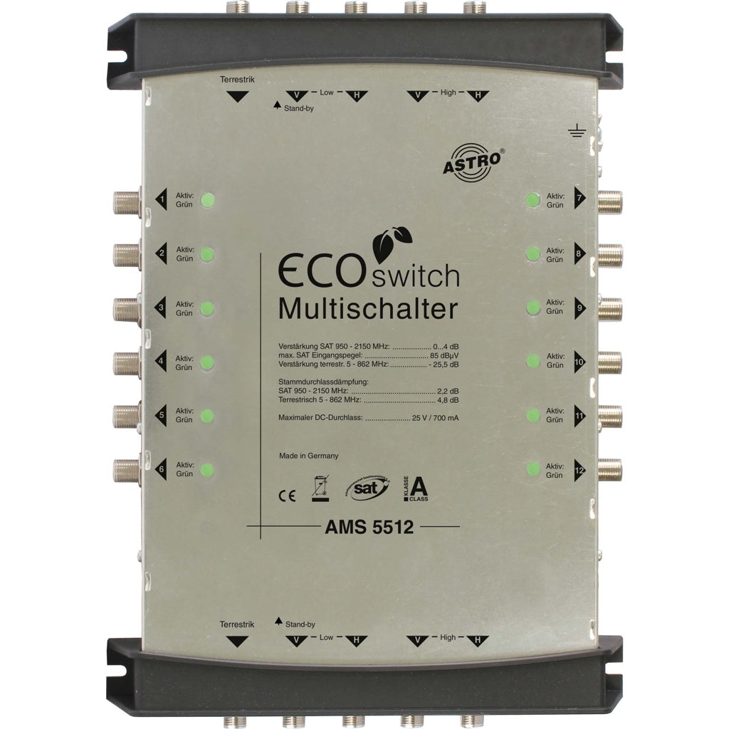Produktbild SAT-Multischalter - Astro Strobel Multischalter Kask-Erweitg 5 in 12 AMS 5512 Ecoswitch