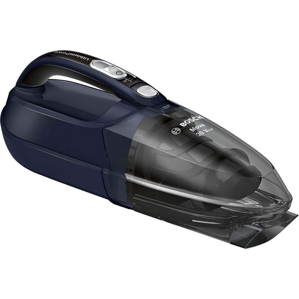 Produktbild Akku-Handstaubsauger - Bosch Move 20V BHN20L Akkusauger 0,3 l Schwarz / Blau