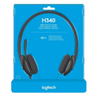 Logitech Headset Stereo, Retail LOGITECH H340 USB
