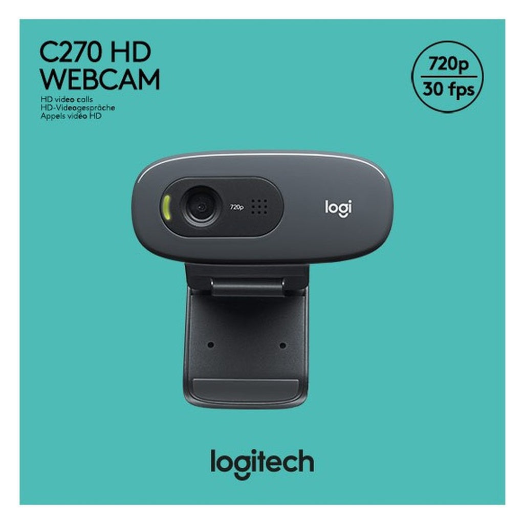 Produktbild Webcam - Logitech Webcam USB 3MP HD, Retail LOGITECH C270