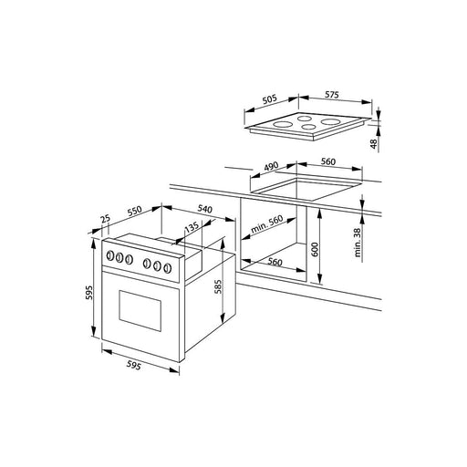 Produktbild Elektro-Herd-Set - Amica EB-Herdset ScandiumDesign EHC 12709 W