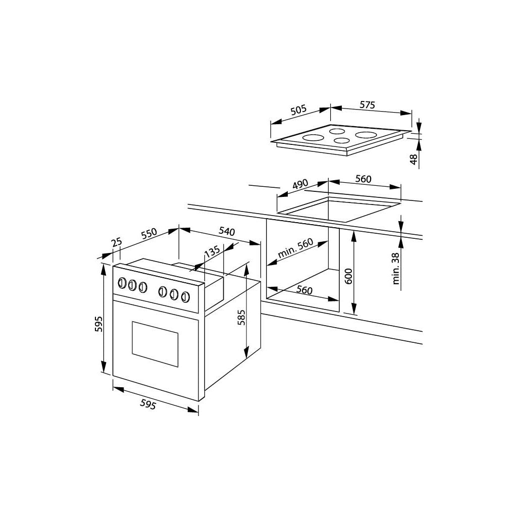 Produktbild Elektro-Herd-Set - Amica EB-Herdset ScandiumDesign EHC 12708 E
