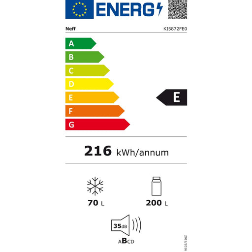 Produktbild Einbaukühlgefrierkombination - Constructa-Neff EB-Kühl/Gefrierkombi 271l,FreshSafe KI5872FE0