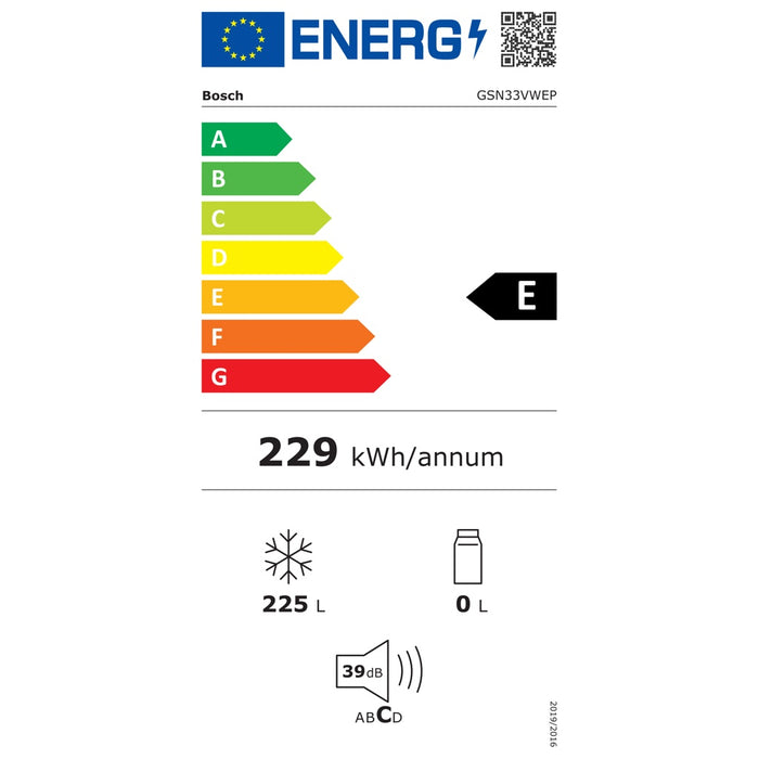 Bosch MDA Gefriergerät Serie4 GSN33VWEP