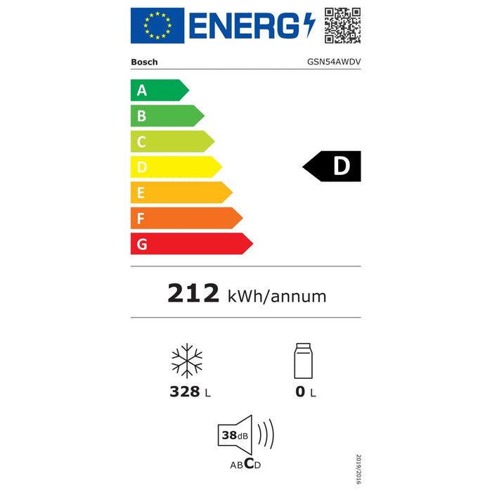 Bosch MDA Gefriergerät Serie6 GSN54AWDV