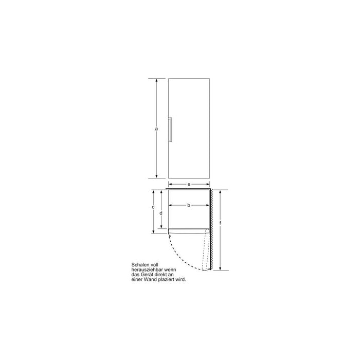 Bosch MDA Gefriergerät Serie6 GSN54AWDV