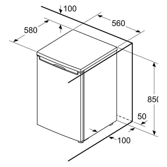 Bosch GTV15NWEA Gefrierschrank Serie2 83 L weiß