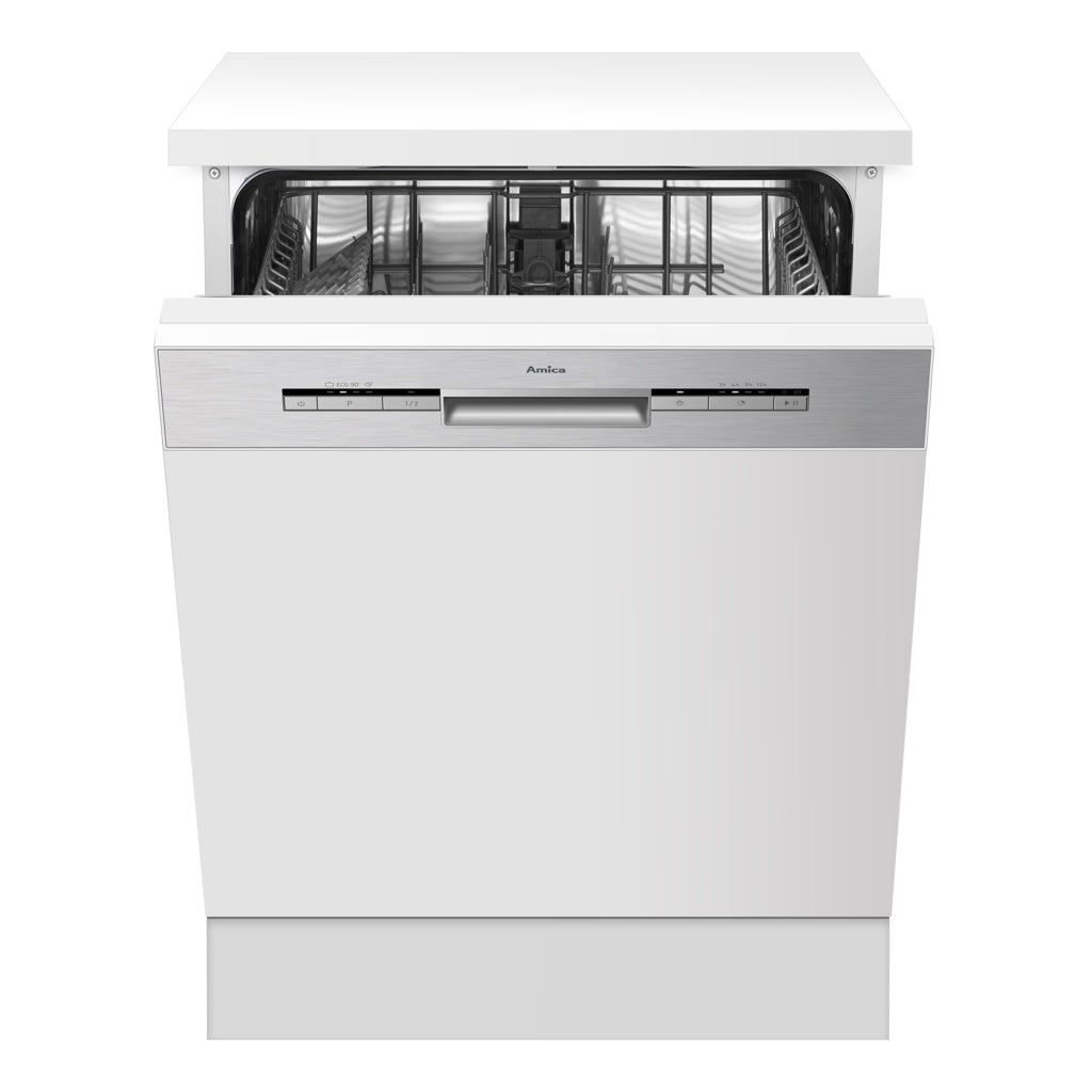 Produktbild teilintegrierbarer Geschirrspüler - Amica EGSP 14797-1 E Geschirrspüler teilintegriert 60cm 12 Maßgedecke E