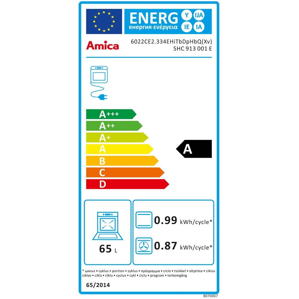 Produktbild Einbaubackofen - Amica Elektroherd FineDesign, 60 cm, MF9  SHC 913 001 E