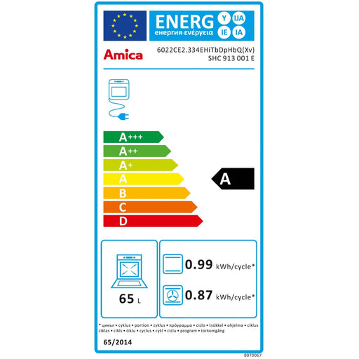 Produktbild Einbaubackofen - Amica Elektroherd FineDesign, 60 cm, MF9  SHC 913 001 E