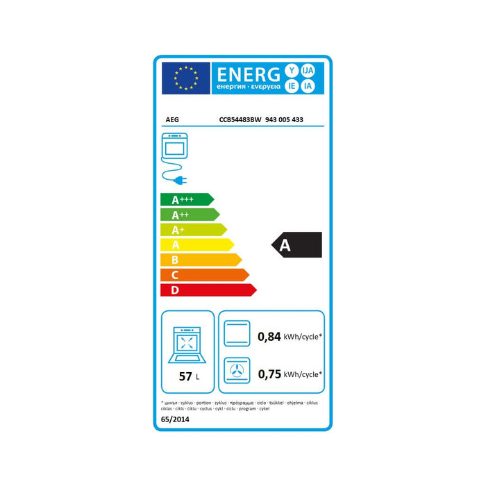 Electrolux AEG MDA Elektroherd CARAT,50cm CCB54483BW