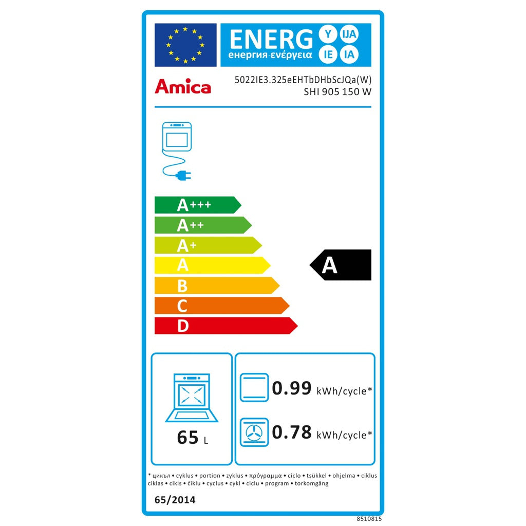Produktbild Induktions-Standherd - Amica Elektroherd Induktion FineDesign,50cm SHI 905 150 W