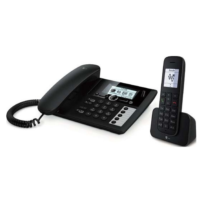 Telekom Deutschland DECT-Telefon schnurlos schwarz Sinus PA 207 plus 1
