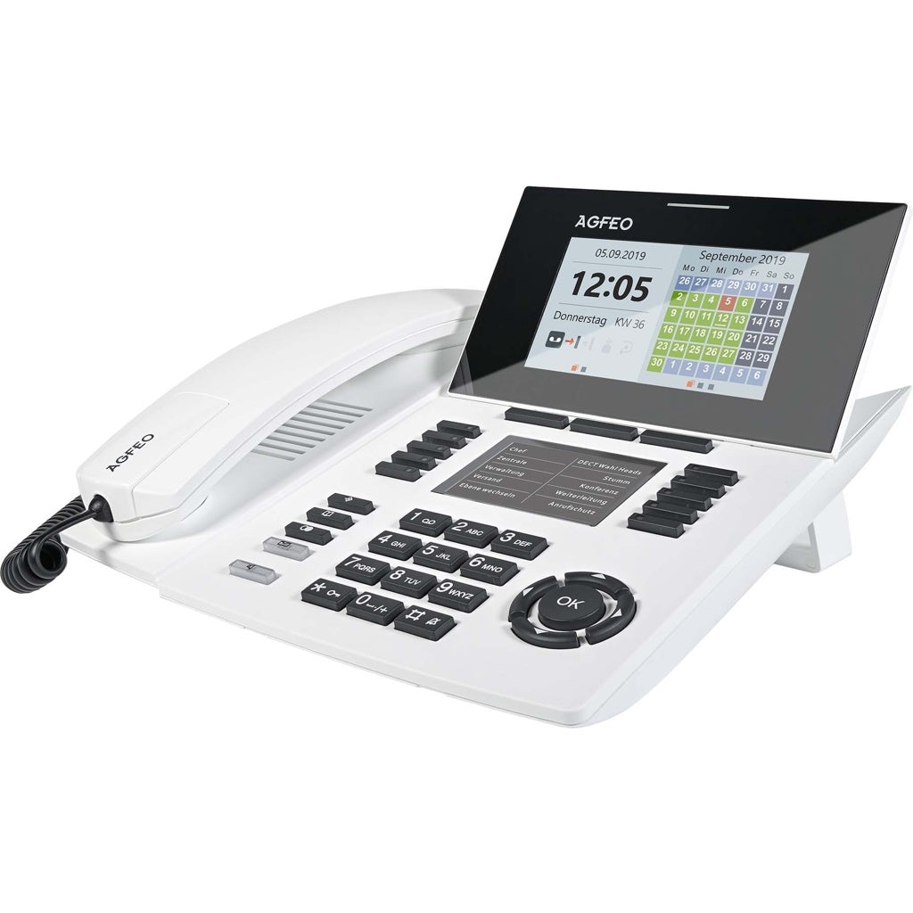 Produktbild Kabelgebundenes Telefon - AGFEO SENSfon ST 56 IP IP-Systemtelefon Reinweiß