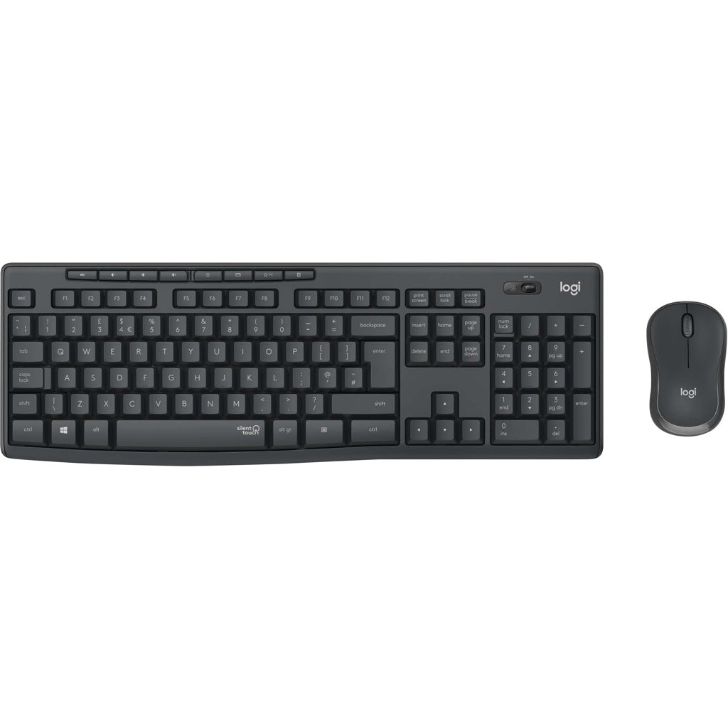 Produktbild Tastatur- und Maus-Set - Logitech Tastatur/Maus Set SilentTouch,Wireless LOGITECH MK295 graf