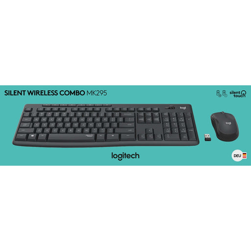 Produktbild Tastatur- und Maus-Set - Logitech Tastatur/Maus Set SilentTouch,Wireless LOGITECH MK295 graf