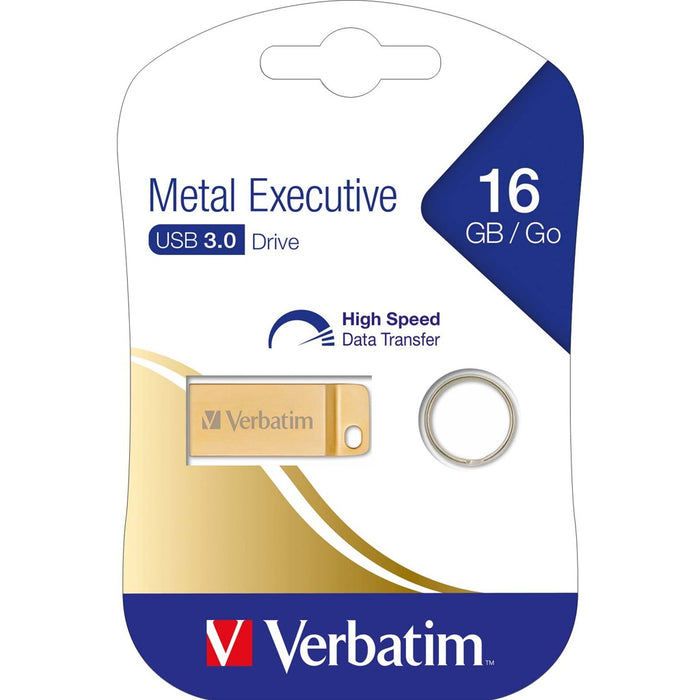 Verbatim USB-Stick 16GB 3.0 Metal Executive VERBATIM 99104 Gold