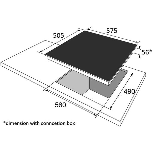 Produktbild Elektro-Kochfeld - Amica EB-Autark-Kochfeld 4 Kochstellen KMC 742 600 E