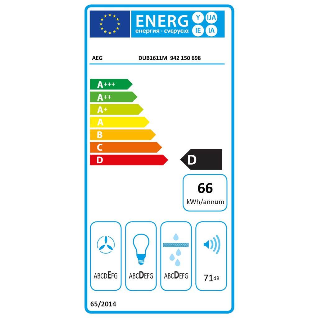Produktbild Deckenhaube - Electrolux AEG MDA UB-Haube LINIE 3Stufen,Serie1 DUB1611M Lower Easy