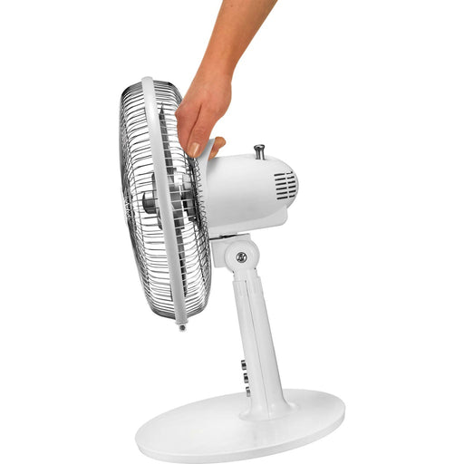 Produktbild Tischventilator - Unold Silverline 86810 Tischventilator Ø 25cm, 25 W in weiß, silber