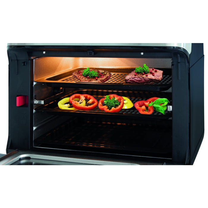 Bomann PC-FR 1200 H Eins/Eine(r) 11 l Eigenständig 1500 W Heißluftfritteuse Schwarz, Edelstahl