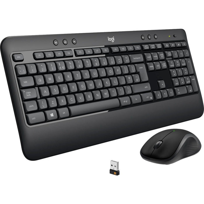 Logitech Tastatur/Maus Set USB,wireless,1000dpi LOGITECH MK540 sw