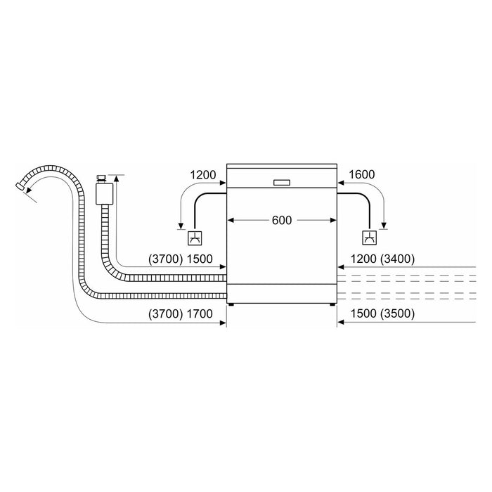 Bosch MDA EB-Geschirrspüler Serie2,HomeConnect SMI2ITS33E