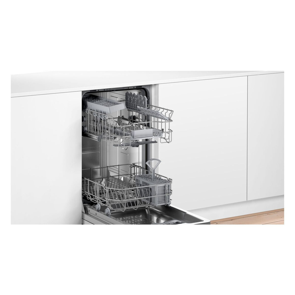 Produktbild vollintegrierbarer Geschirrspüler - Bosch Serie 2 SPV2IKX10E Geschirrspüler vollintegrierbar 45cm 9 Maßgedecke F