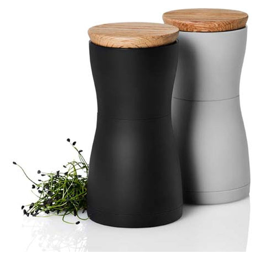 Produktbild Gewürzmühle - AdHoc Twin MP125 Salz- und Pfeffermühlen-Set Schwarz, Grau