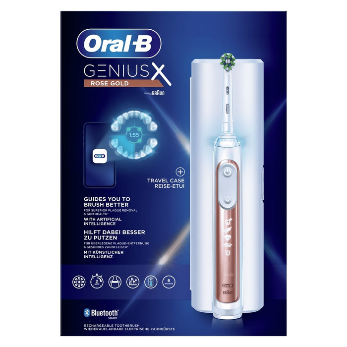 Oral-B Genius X 80354129 Elektrische Zahnbürste Erwachsener Vibrierende Zahnbürste Rosa-