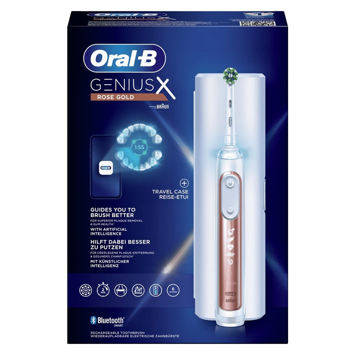 Oral-B Genius X 80354129 Elektrische Zahnbürste Erwachsener Vibrierende Zahnbürste Rosa-