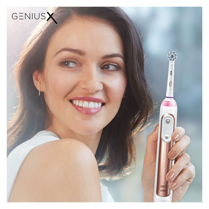 Oral-B Genius X 80354129 Elektrische Zahnbürste Erwachsener Vibrierende Zahnbürste Rosa-