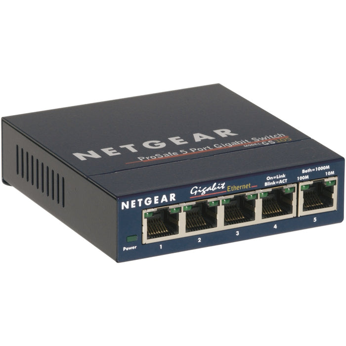 NETGEAR GS105 Unmanaged Gigabit Ethernet (10/100/1000) Blau