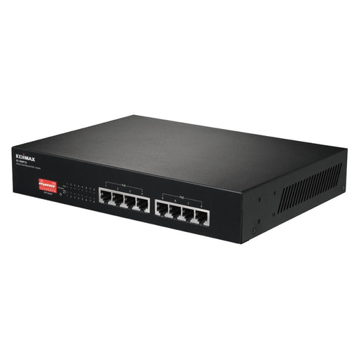 Produktbild Netzwerk-Switch - Edimax ES-1008P V2 Netzwerk-Switch Fast Ethernet (10/100) Power over Ethernet (PoE) Schwarz