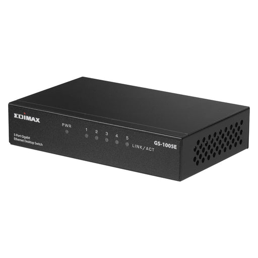 Produktbild Netzwerk-Switch - Edimax GS-1005E Netzwerk-Switch Unmanaged Gigabit Ethernet (10/100/1000) Schwarz