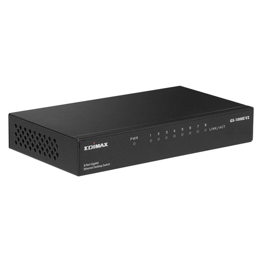 Produktbild Netzwerk-Switch - Edimax GS-1008E V2 Netzwerk-Switch Unmanaged Gigabit Ethernet (10/100/1000) Schwarz
