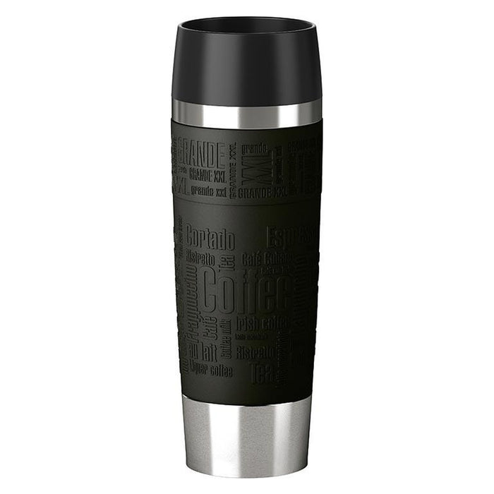 Emsa TRAVEL MUG Grande Tasse Schwarz, Edelstahl 1 Stück(e)