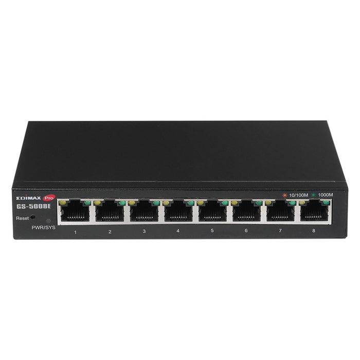 Edimax GS-5008E Netzwerk-Switch Gigabit Ethernet (10/100/1000) Schwarz