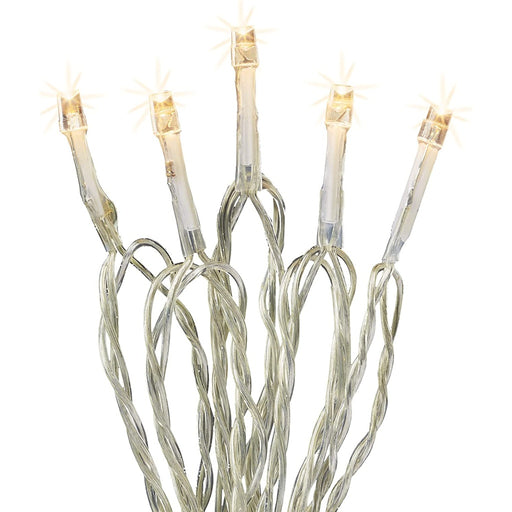 Produktbild LED-Lichterkette - Hellum LED-Lichterkette 35er ww, trans.Timer 524246