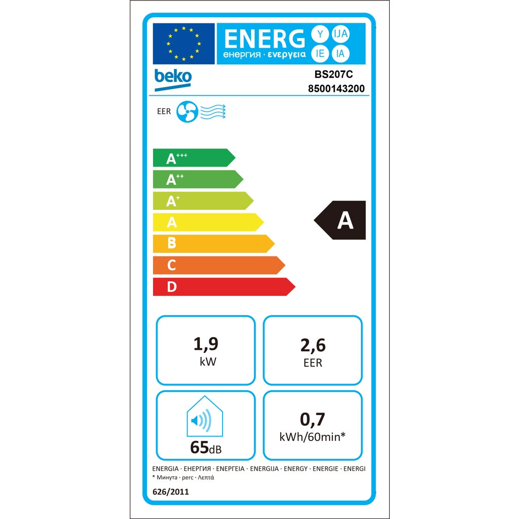 Produktbild Klimagerät - Beko Mobil-Klimagerät 6.500 BTU BS207C