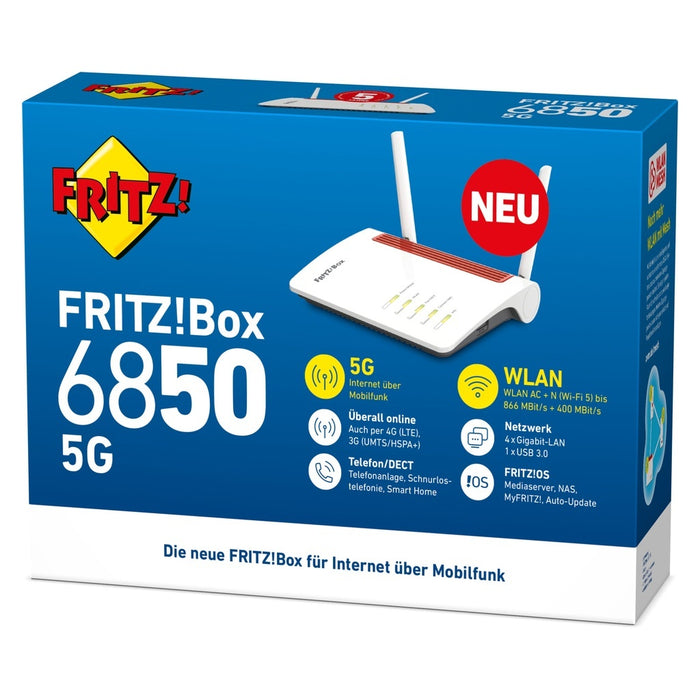 AVM WLAN Router 5G FRITZ!Box 6850 5G