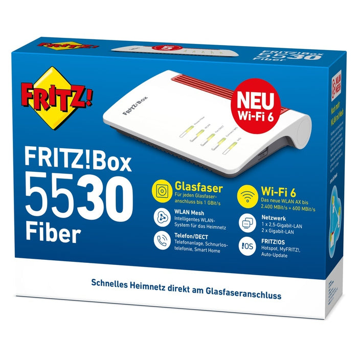 AVM WLAN Router Wi-Fi 6 FRITZ!Box 5530 FIBER