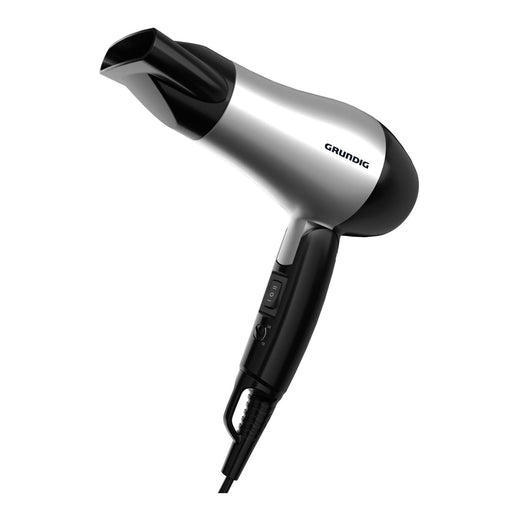 Produktbild Reisehaartrockner - Grundig HD 2200 Haartrockner mit Klappgriff 1200W Silber, Schwarz