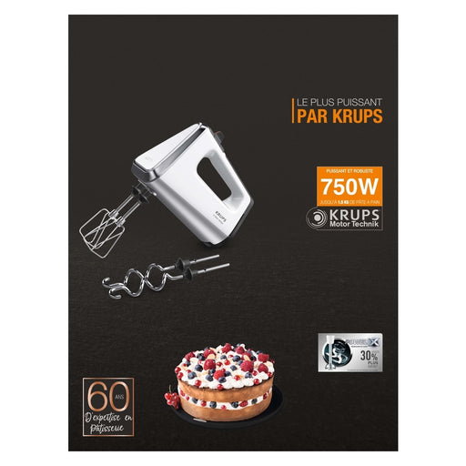 Produktbild Handmixer - Krups 3Mix 9000 GN9121 Pürierstab 750 W Weiß