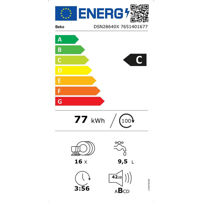 Beko EB-Geschirrspüler DSN28640X